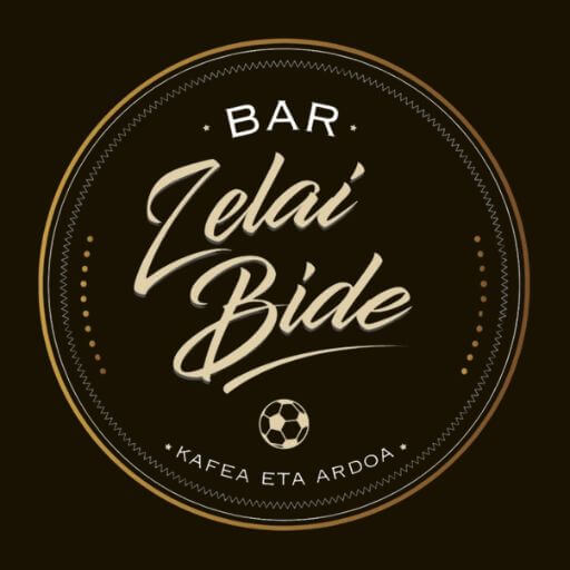 logotipo oscuro bar zelai bide eibar